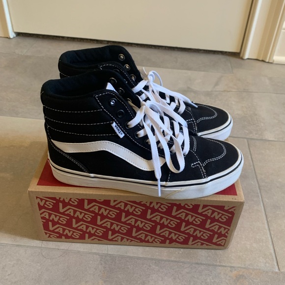 Vans SK8-HI Shoe Women's size 7- black and white - Picture 7 of 12